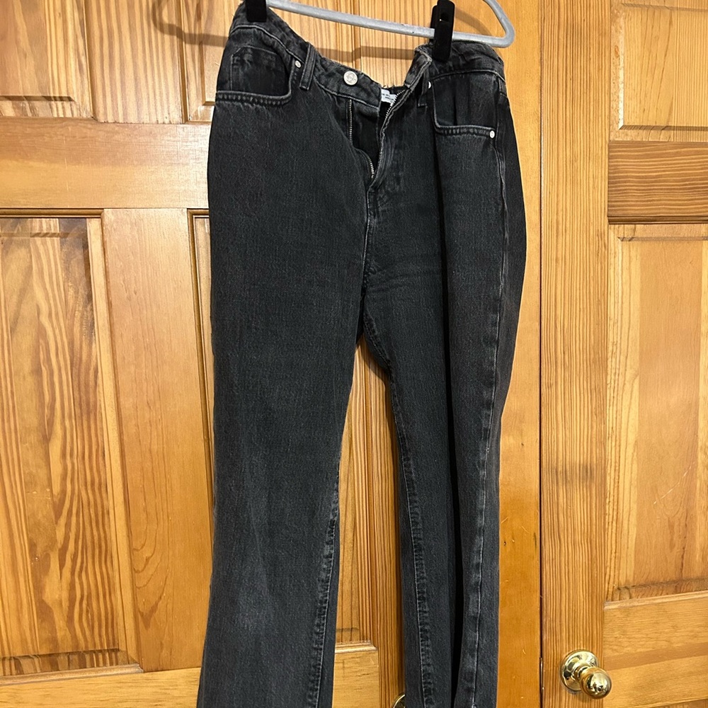 Zara black straight leg jeans